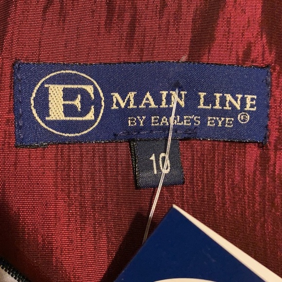 Eagle’s Eye Mainline Collection iridescent burgundy sleeveless dress NWT Size 10 - Picture 5 of 10